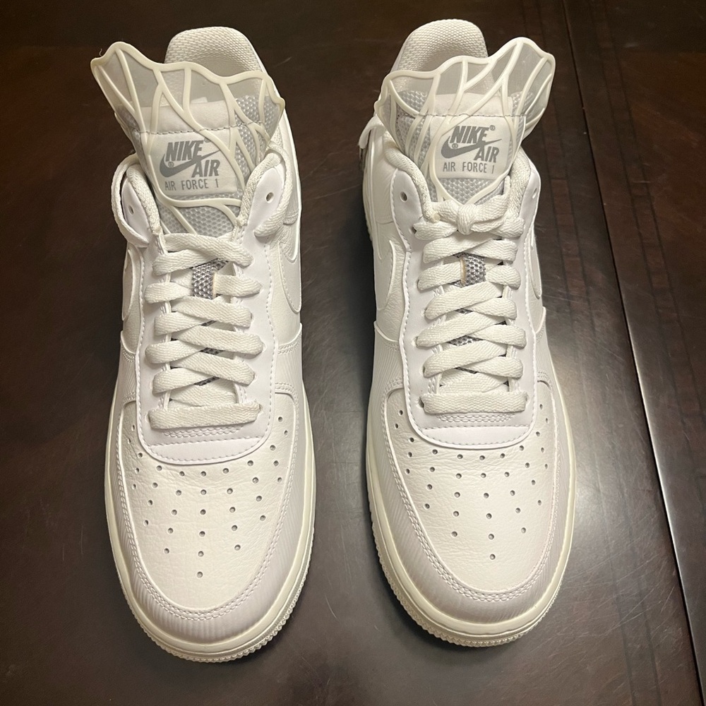 New Nike Air Force 1 White Goddess Sneaker Shoes Size US 10.5 - Picture 5 of 12